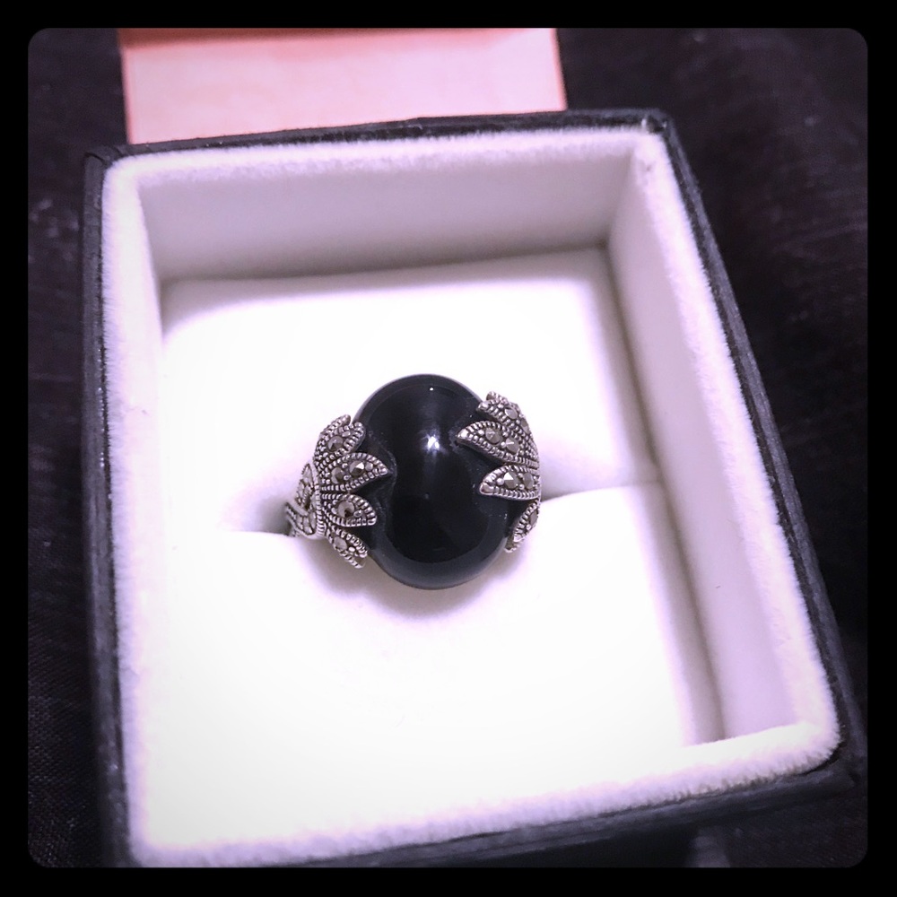 Sterling Silver & Black Onyx Ring